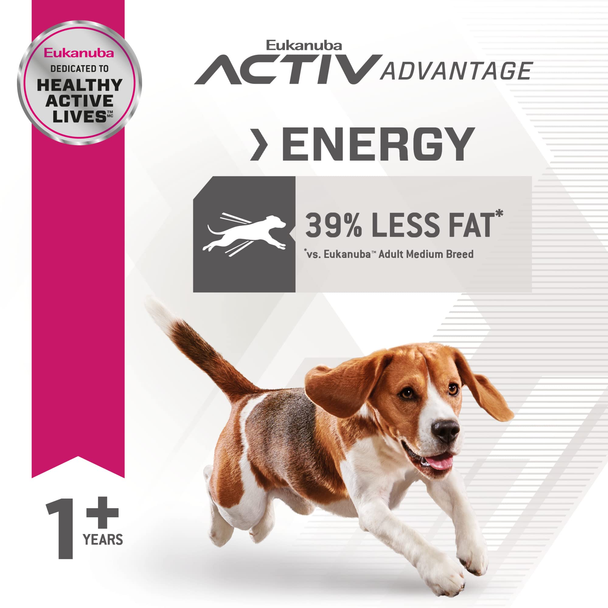 Primer plano de pollo de alta calidad en Eukanuba Fit Body.
