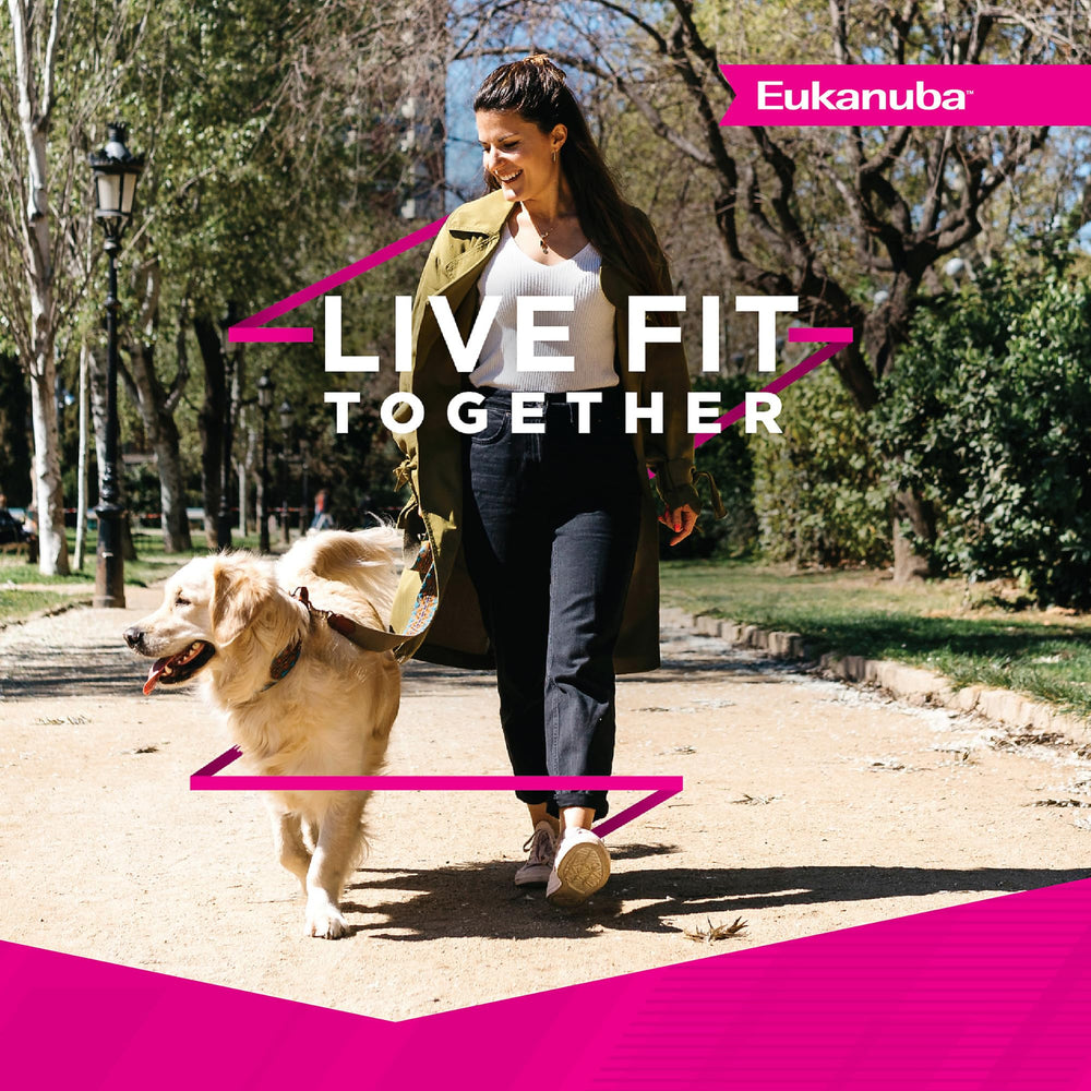 L-carnitina en Eukanuba Fit Body grande para mantener figura delgada.