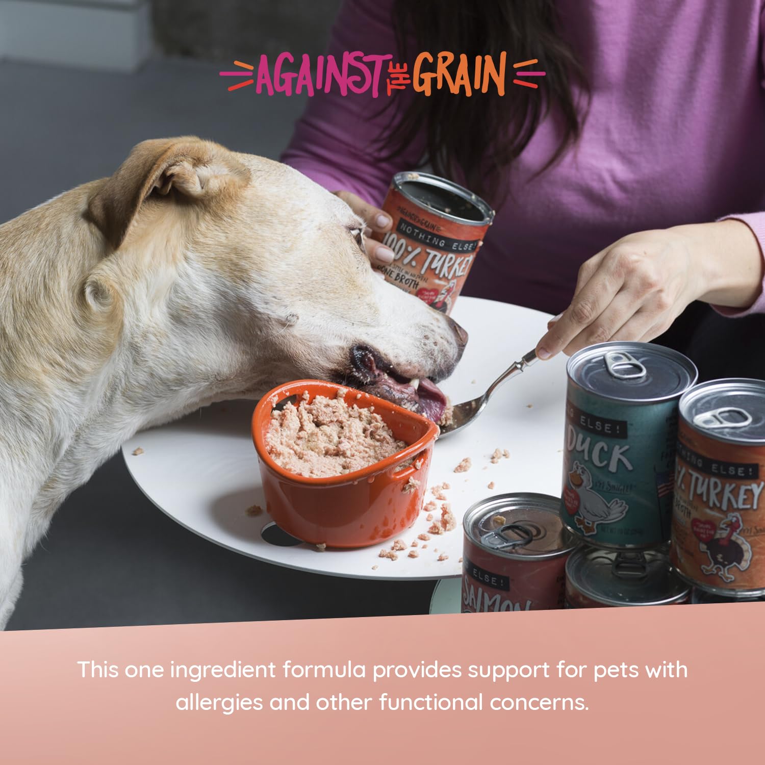 Evanger's alimento completo para perros, plato único práctico.
