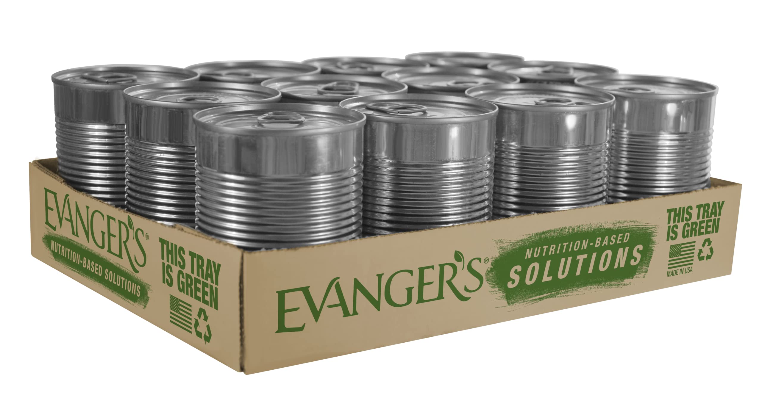 Evanger's Complements etiqueta clara: transparencia en ingredientes y nutrición honesta.