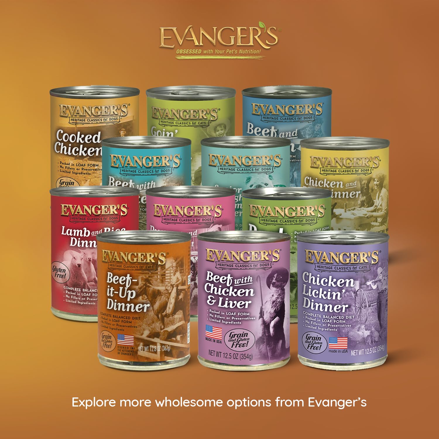 Hecho en Estados Unidos, con la experiencia de Evanger's.