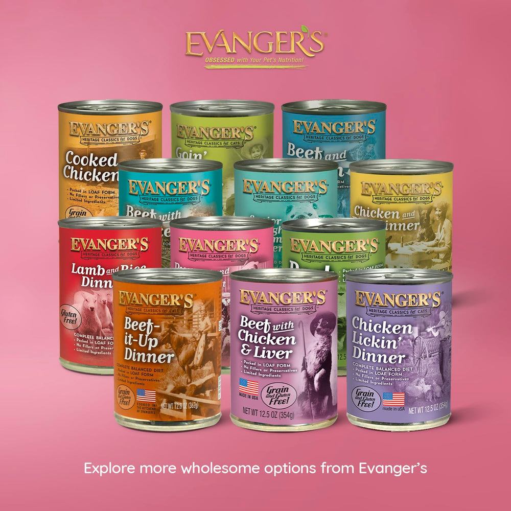 Evanger's Heritage Clasica, envase práctico para perros activos