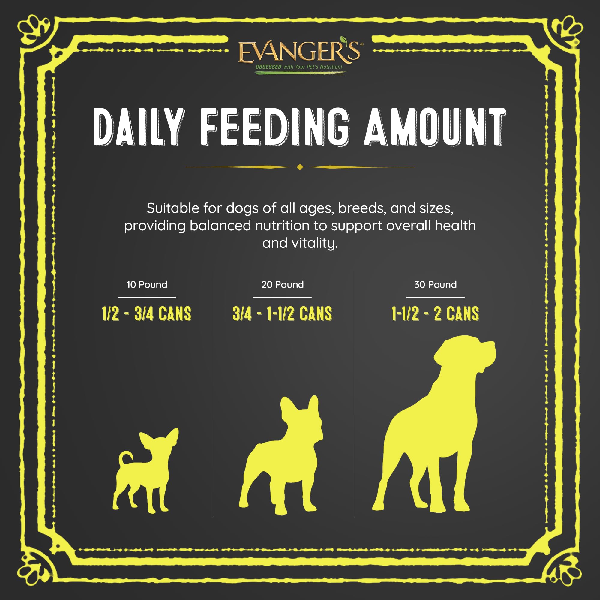Evanger's Heritage Classics: envase de lata sin BPA, conservación responsable.