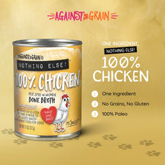 Evanger's Pollo único: etiqueta sin granos indica dieta simple y apta para sensibilidades.