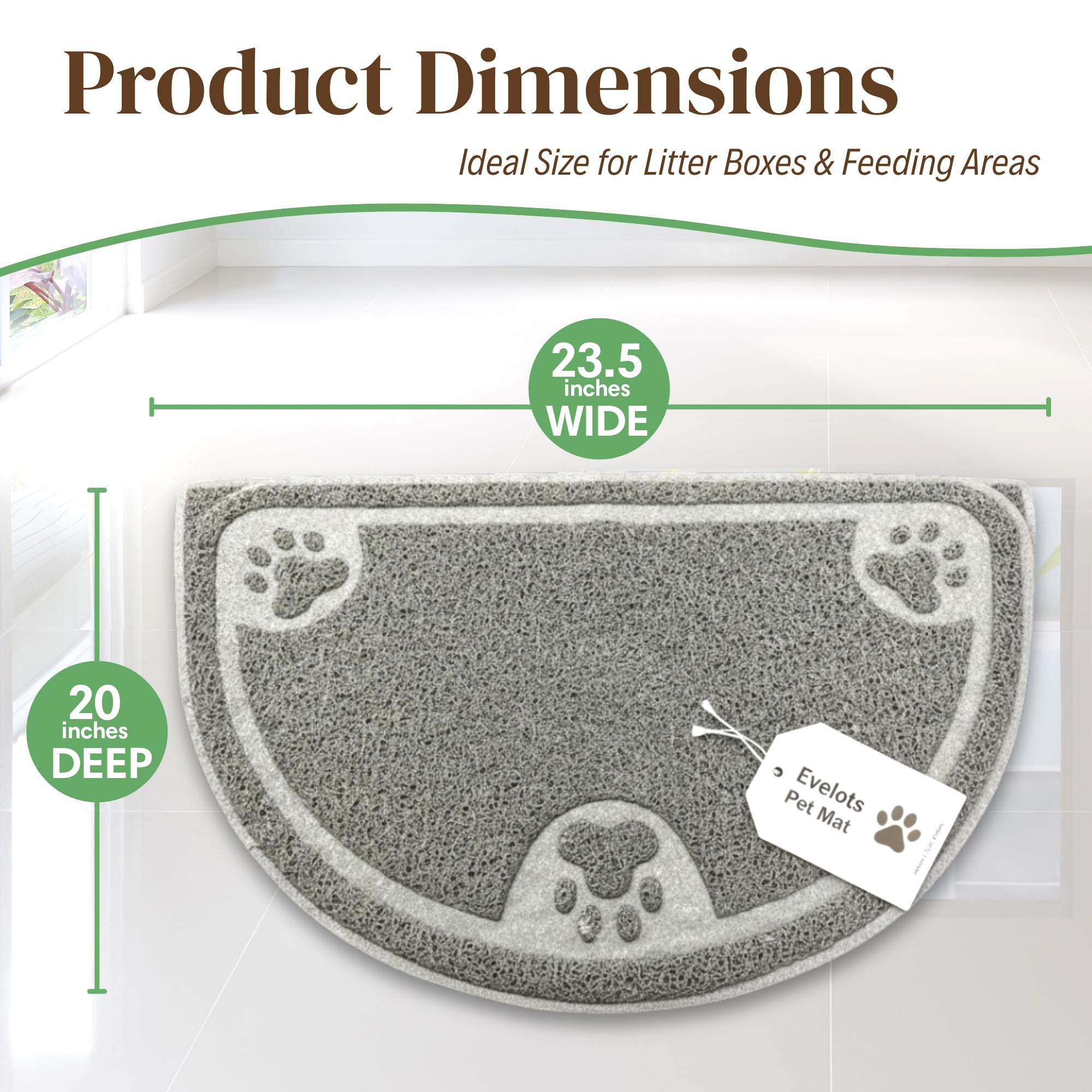 Protección impermeable Evelots mantiene los pisos secos ante accidentes