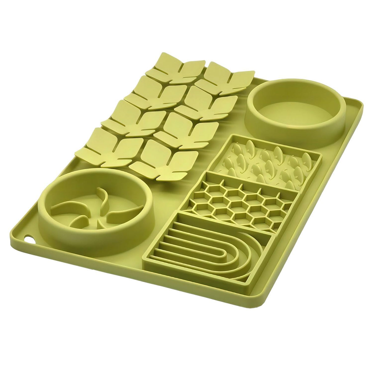 Evenco cuenco alimentador lento de silicona con ventosas para comer más pausadamente