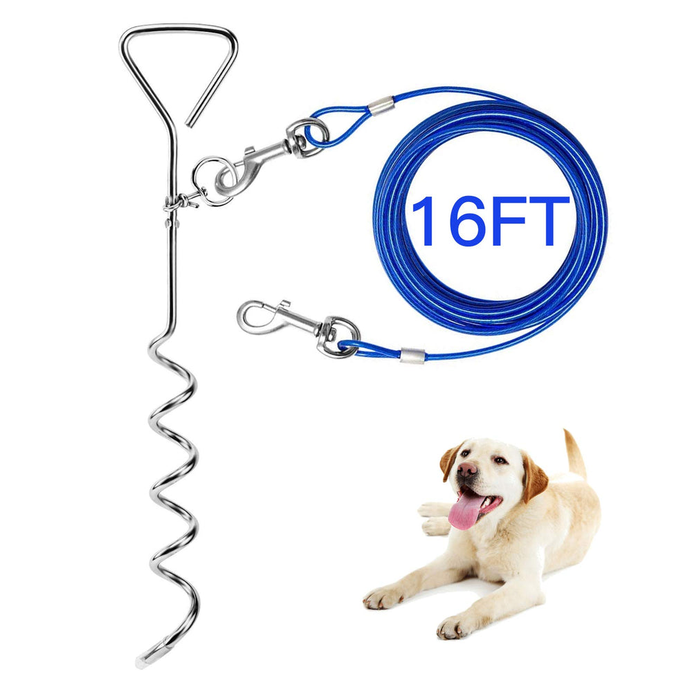 Evilplan: cable de amarre para perro de 16 pies, seguridad al aire libre