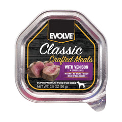 Evolve ciervo en lata, comida principal para perros pequeños, sabor sabroso y nutritivo.
