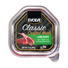 Evolve plato-con-cordero-estofado, ideal para la cena del perro.