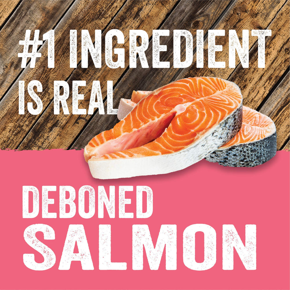Evolve salmon linaza brillo en piel y pelaje saludable.