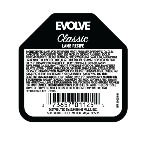 Evolve tazon-para-perro con cordero-estofado, ayuda a comer con gusto.