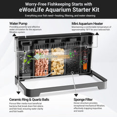 ewonlife luz LED para iluminación y colores vivos en peces