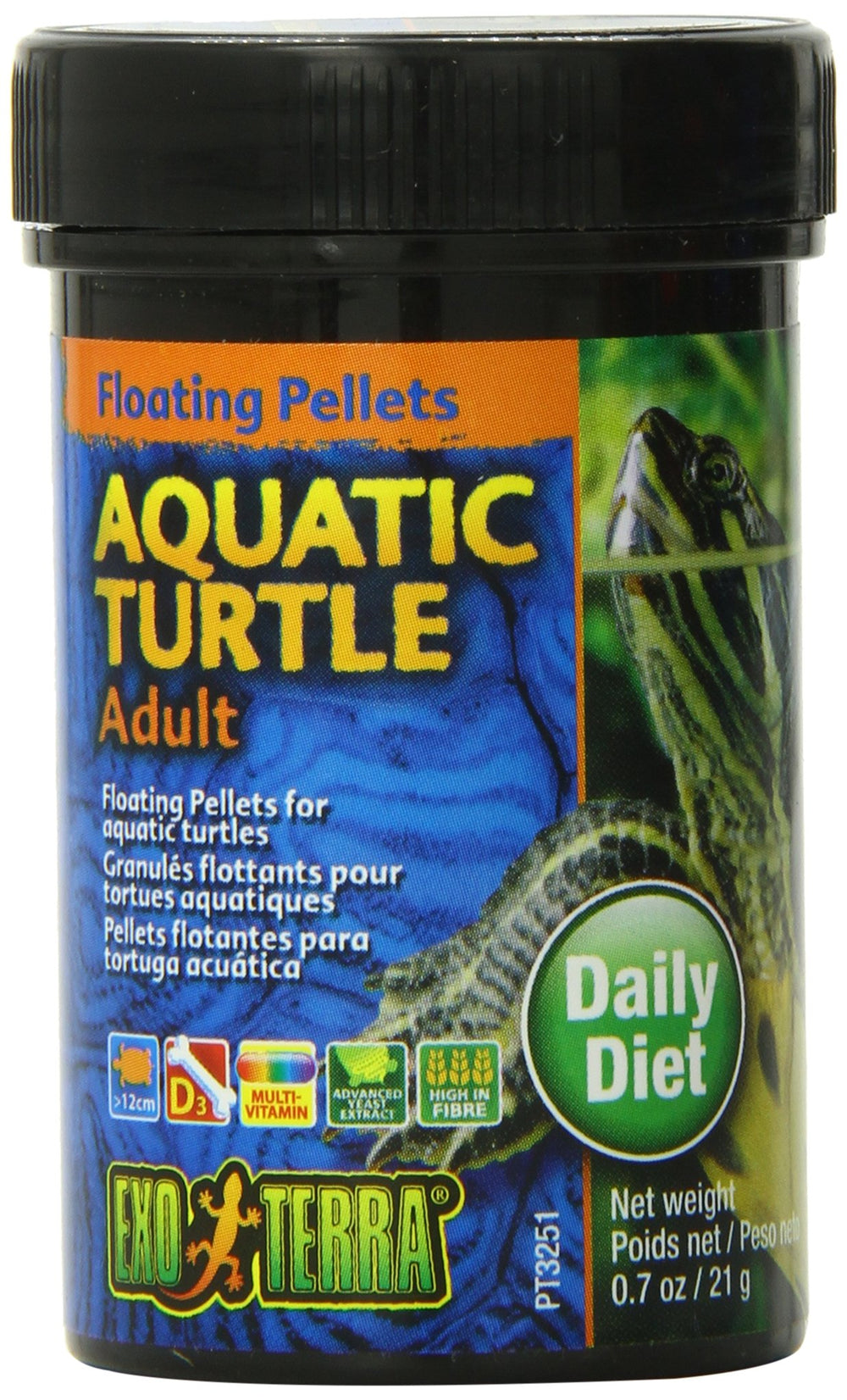 Exo Terra alimento para tortugas acuáticas: pellets flotantes que facilitan comer en la superficie.