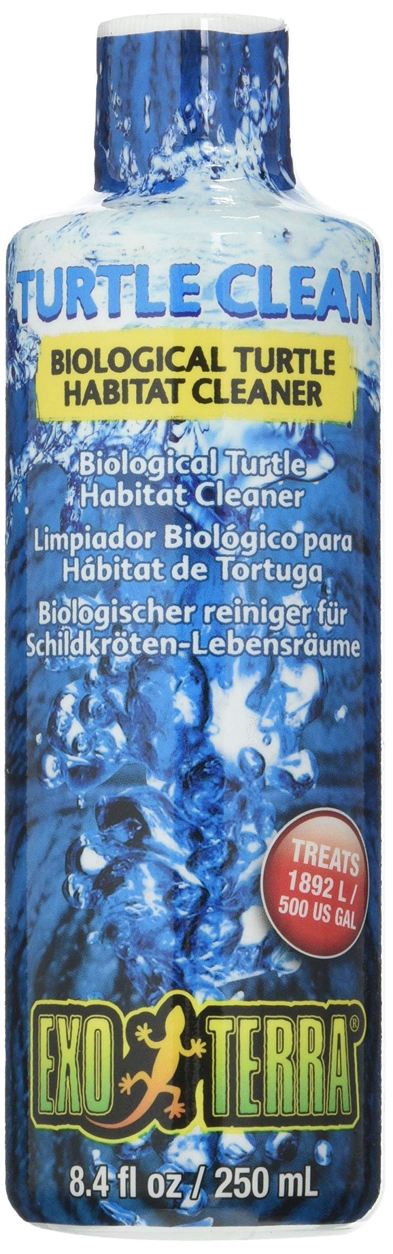 Exo Terra Turtle Clean, botella de 250 ml para limpieza biológica del hábitat