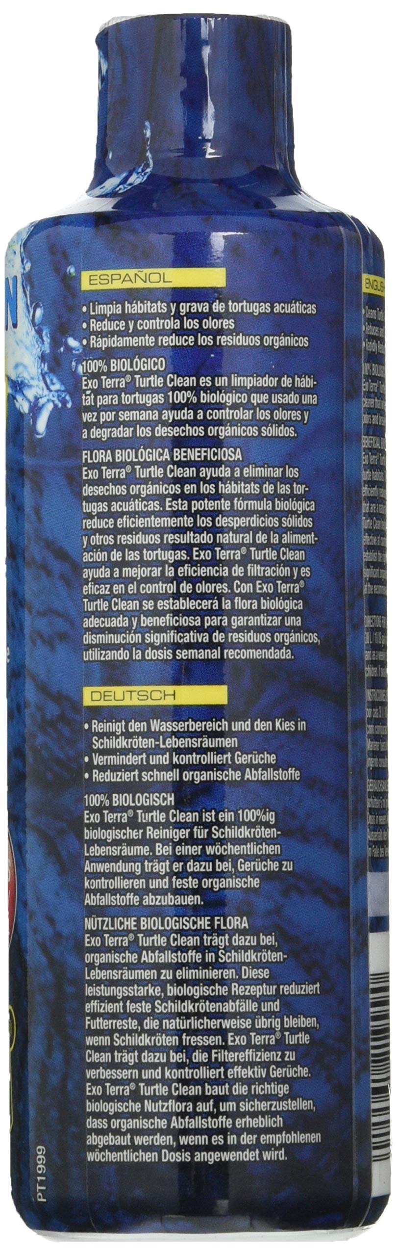 Exo Terra Turtle Clean uso semanal para reducir desechos orgánicos