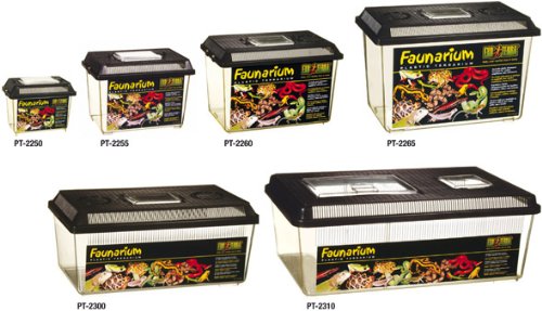 Faunarium Exo Terra ideal para uso temporal de reptiles.