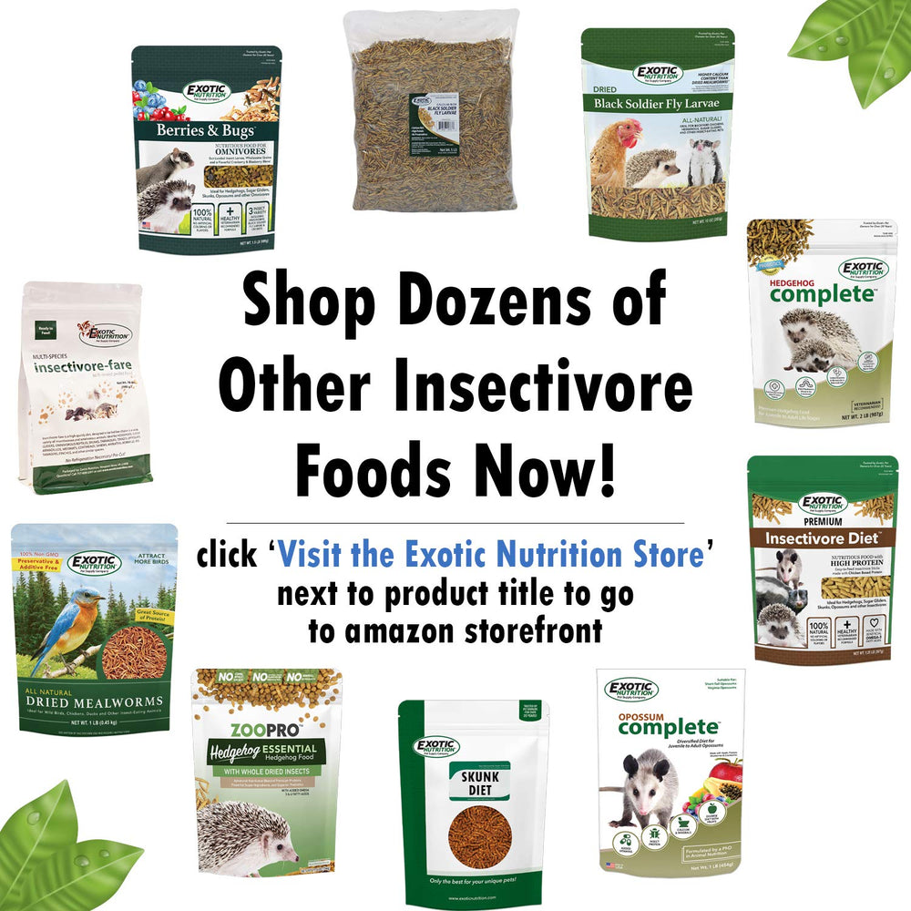 Exotic Nutrition Baies et Insectes – suggestion de réfrigération pour préserver les nutriments.