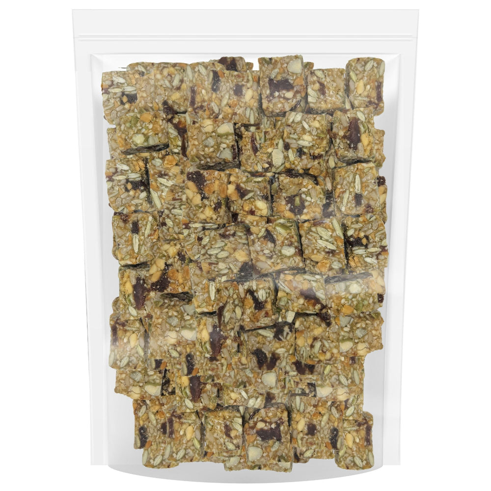 Exotic Nutrition bloque porción diaria recomendada para ardillas.