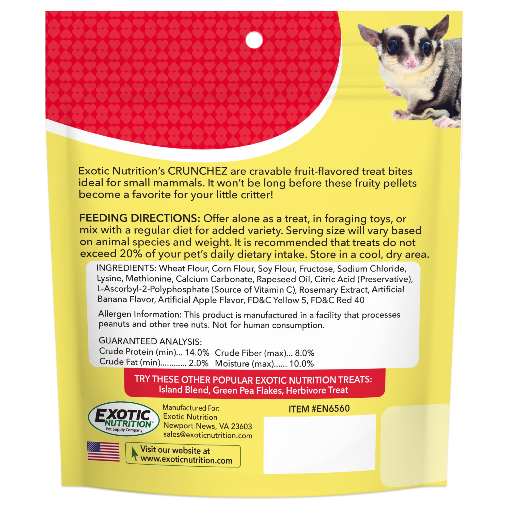Exotic Nutrition Crunchez bocado para fortalecer el vínculo con tu mascota.