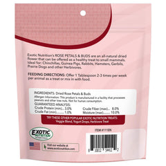 Exotic Nutrition: rosas secas para entrenamiento y vínculo con la mascota.