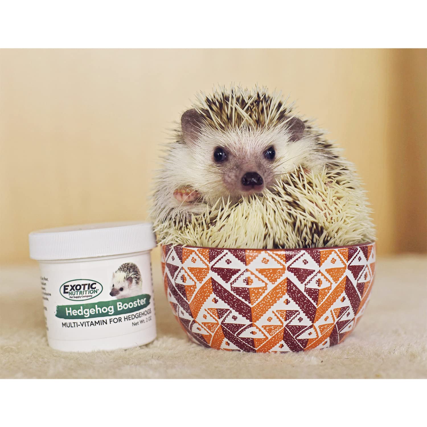 Exotic Nutrition Hedgehog Booster: etiqueta clara y legible facilita identificar nutrientes.