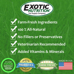 Exotic Nutrition Hedgehog Complete: mealworms deshidratados para variedad proteica y textura.