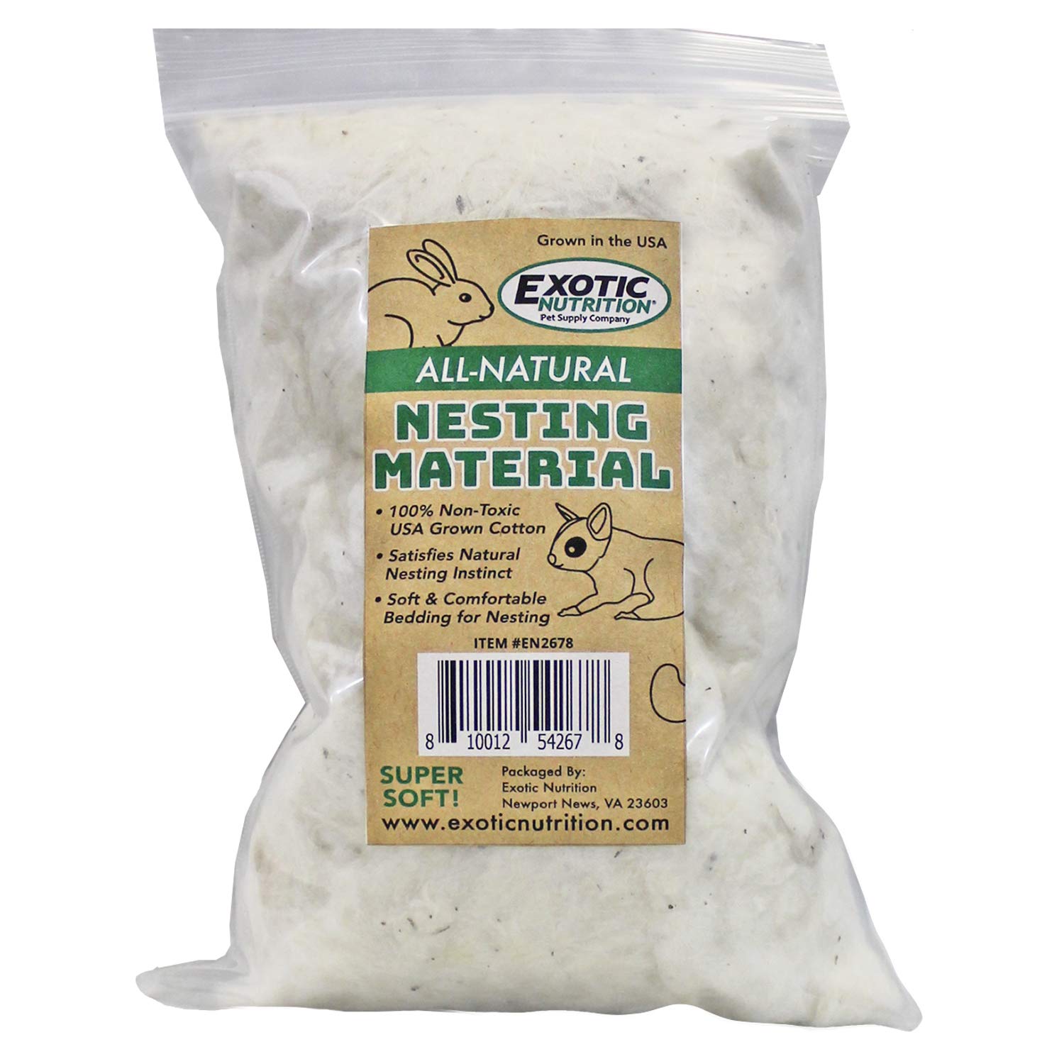 Exotic Nutrition material-nido-natural-algodon-virginia promueve anidamiento cómodo