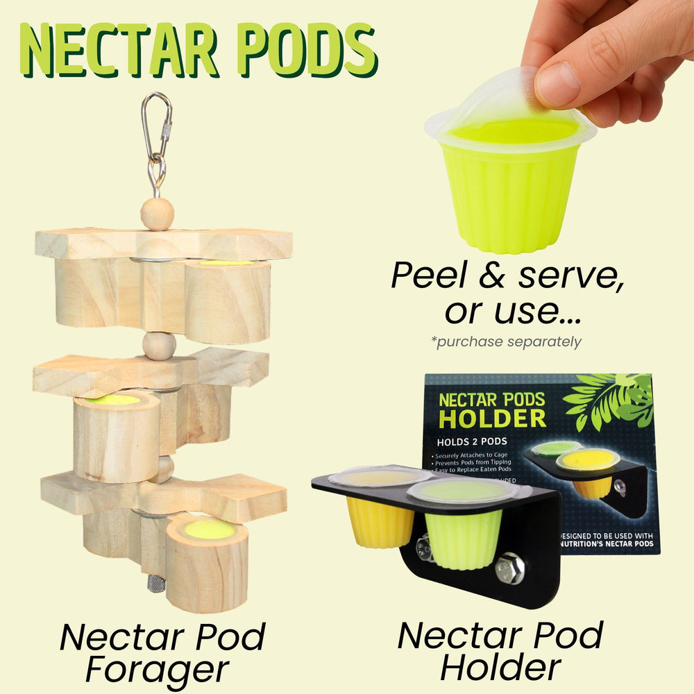 Nectar Pods de Exotic Nutrition: ingredientes naturales con jugo de manzana.