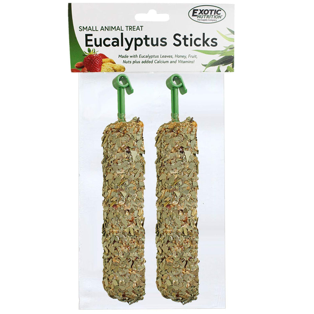 Exotic Nutrition palitos de eucalipto para colgar y entretener al marsupial
