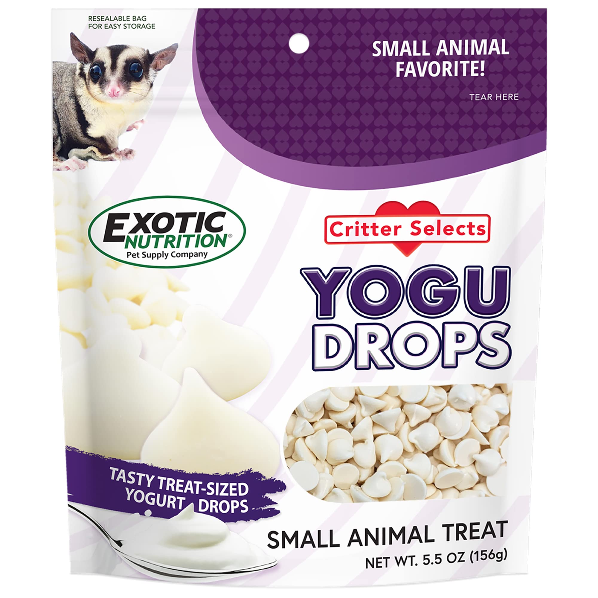 Yogu Drops de Exotic Nutrition en envase, snack práctico para entrenamiento y vínculo