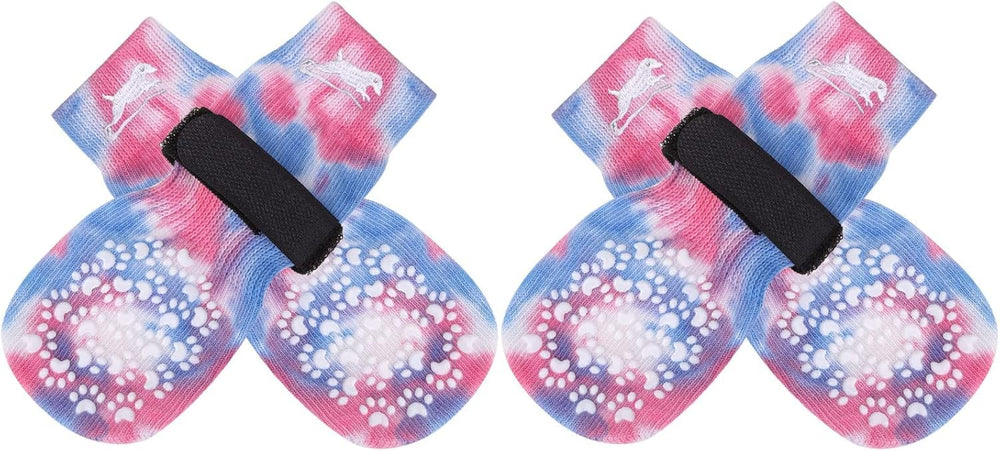 EXPAWLORER calcetines antideslizantes para perros, frente, mejor tracción en suelos lisos.