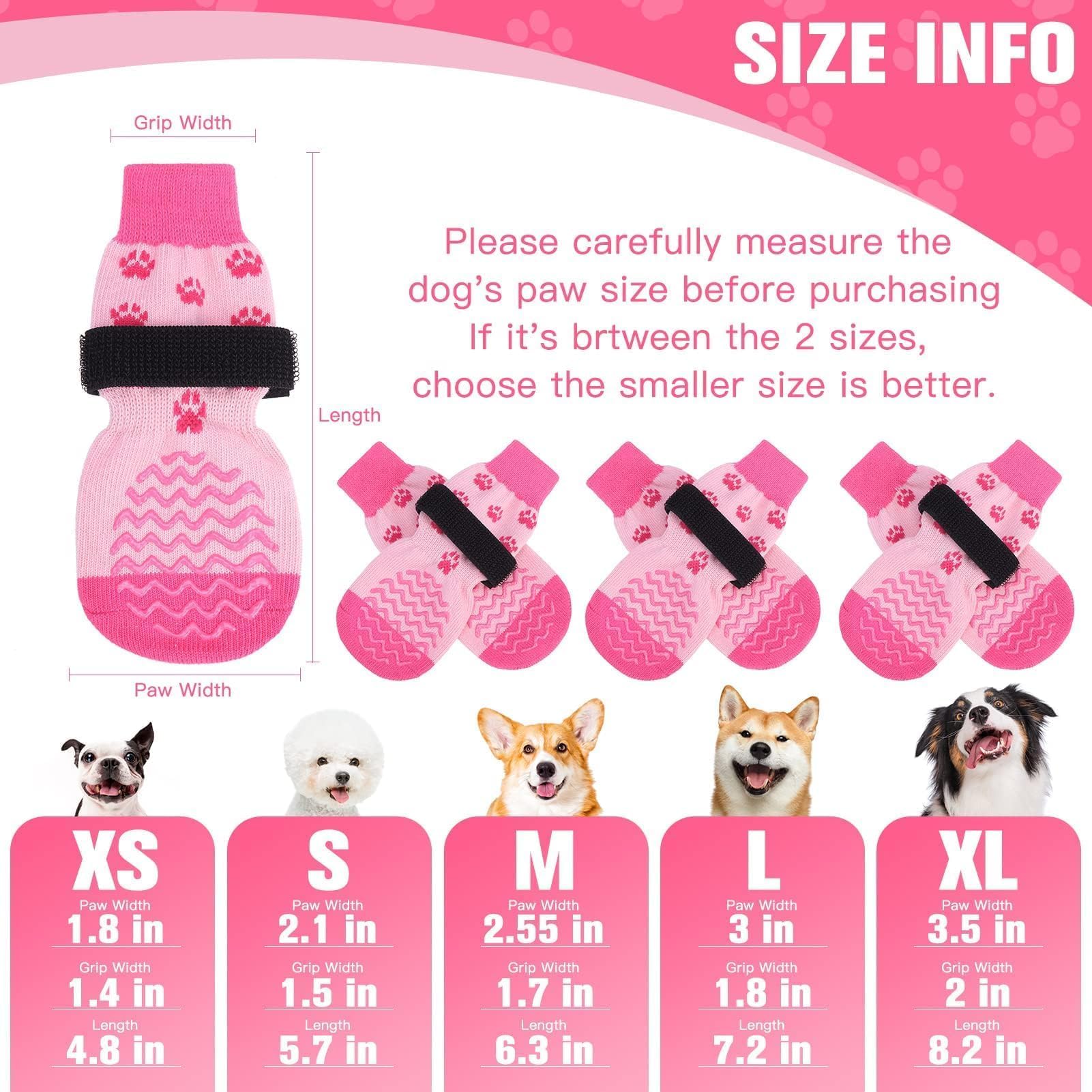 EXPAWLORER calcetines antideslizantes para patas pequena brindan traccion diaria.