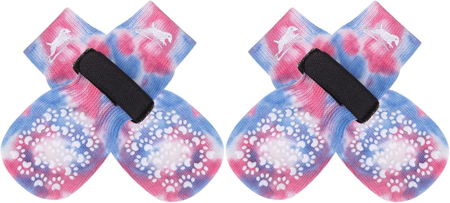 EXPAWLORER calcetines antideslizantes para perros protegen patas y evitan resbalones.