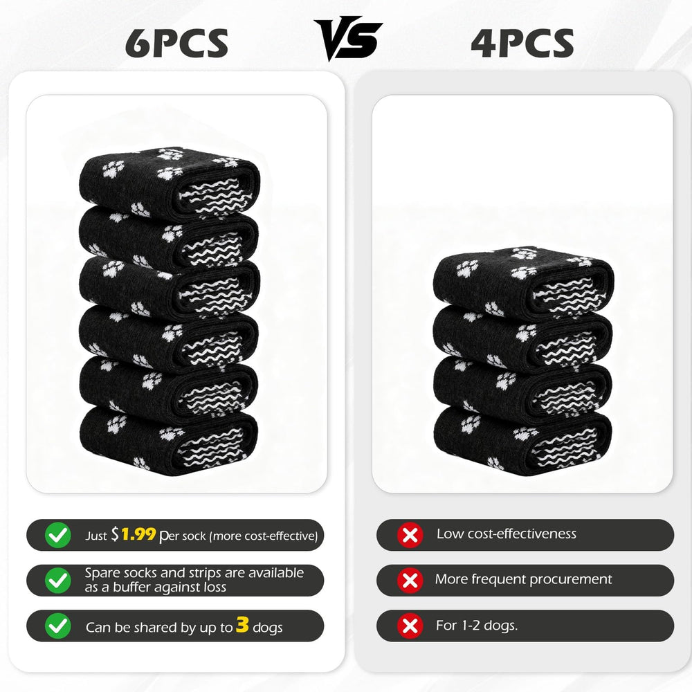 EXPAWLORER calcetines para perro, protección en invierno para caminar cómodo.
