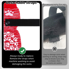 EXPAWLORER calcetines con tiras ajustables evitan caídas.