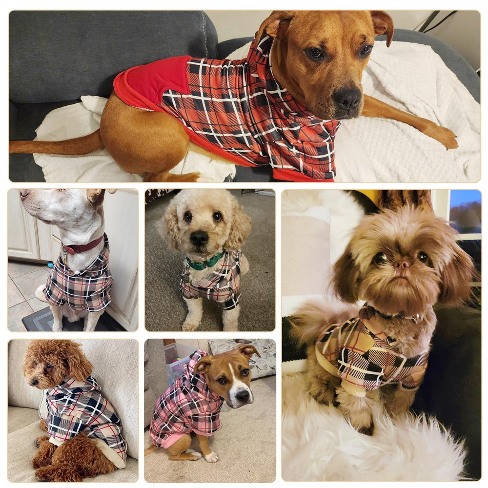 EXPAWLORER Plaid Dog Hoodie uso diario y actividades al aire libre