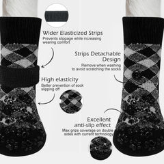 EXPAWLORER chaussettes chien, meilleure traction sur surface lisse.
