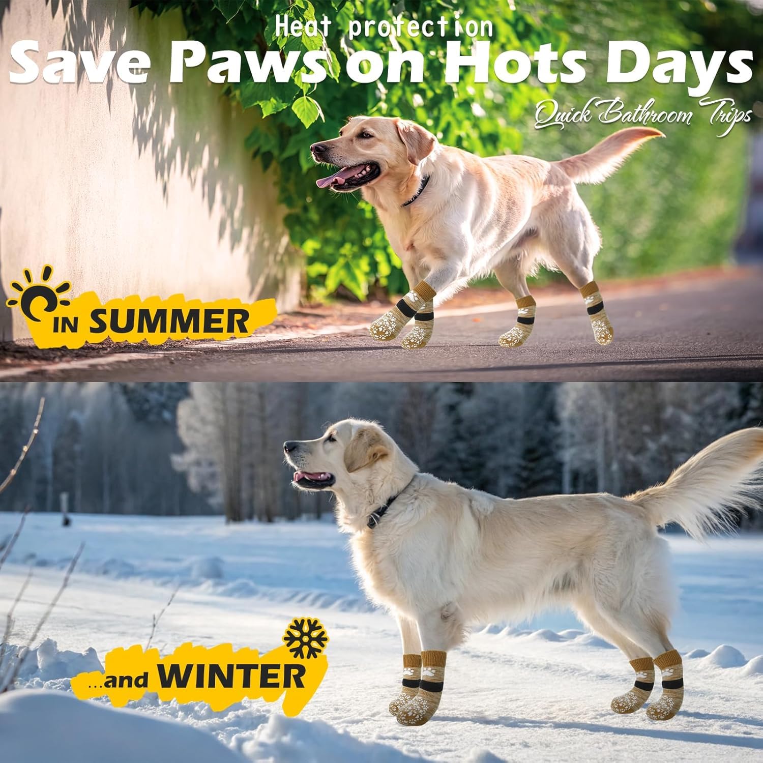 EXPAWLORER zapatos para perros protegen patas en terrenos rugosos