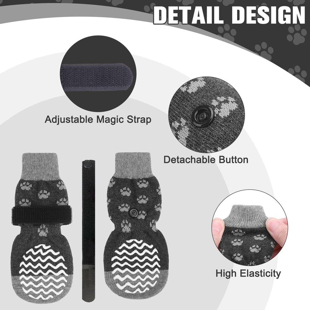EXPAWLORER pack de 6 pares con correas desmontables para ajuste