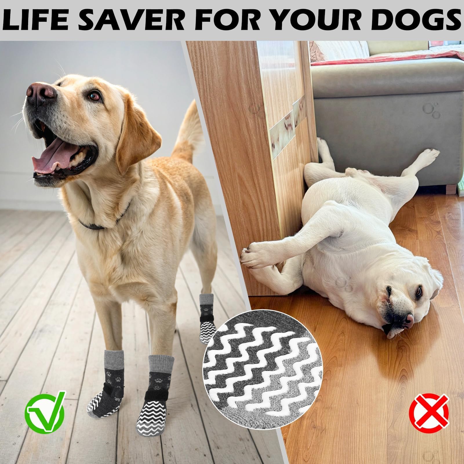 Protección de patas EXPAWLORER para uso diario en interiores.