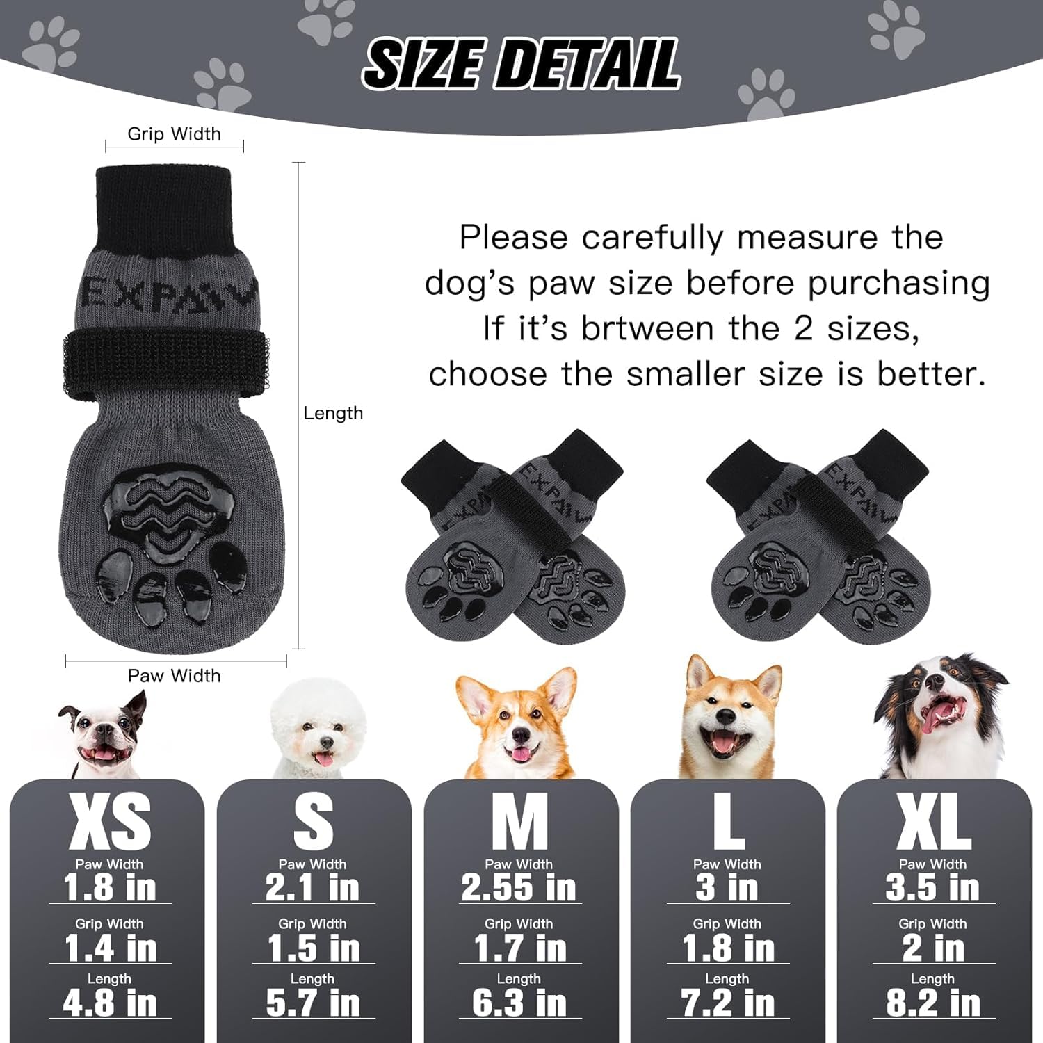 EXPAWLORER suela gruesa antideslizante protege patas en superficies