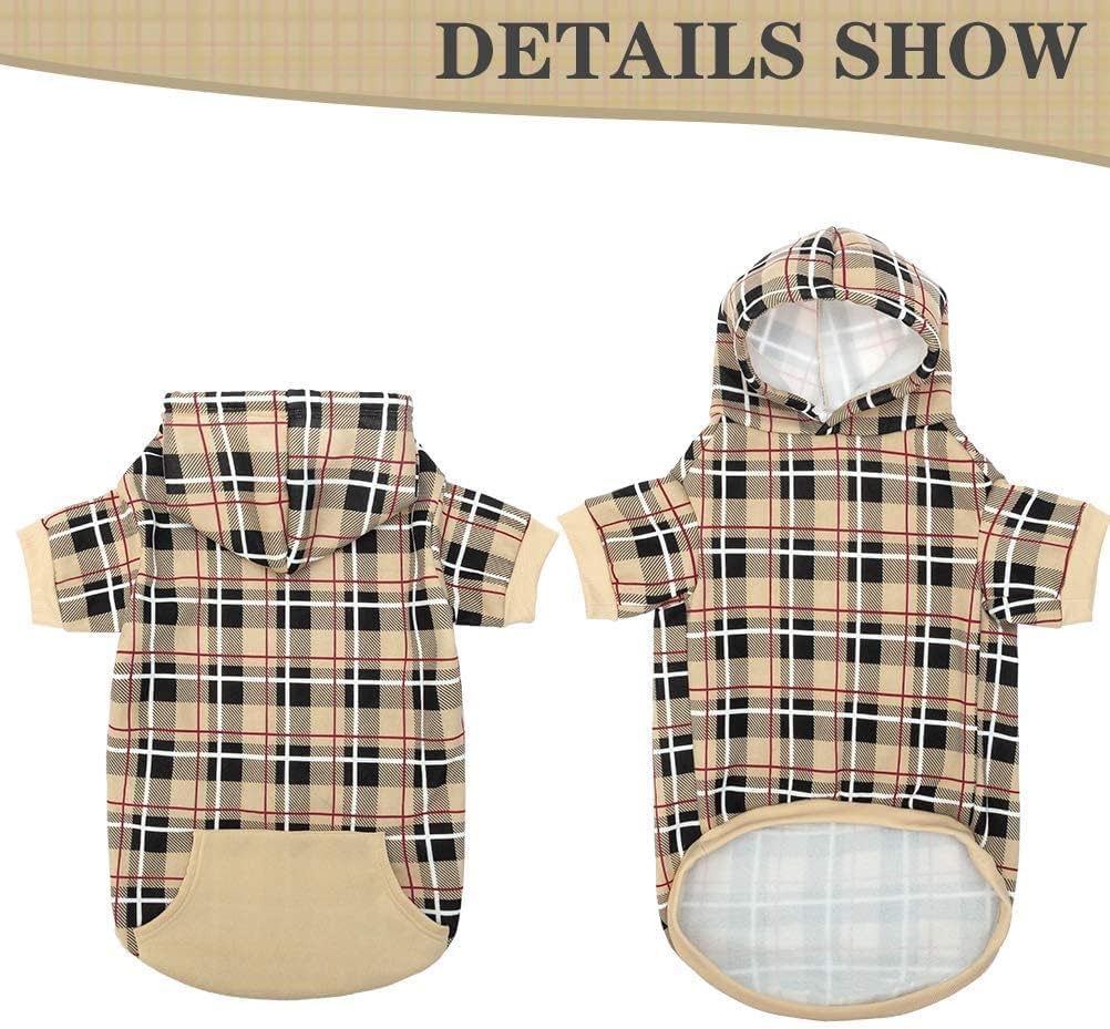 EXPAWLORER tartan casaca perro textura suave, tacto cómodo