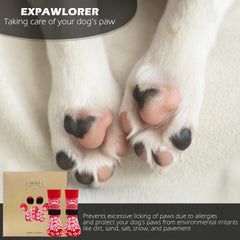 EXPAWLORER zapatos para perros; mejoran la tracción en suelos lisos.