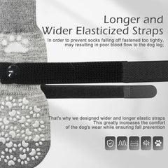 EXPAWLORER chaussettes grip double-face, traction fiable pour chiens actifs