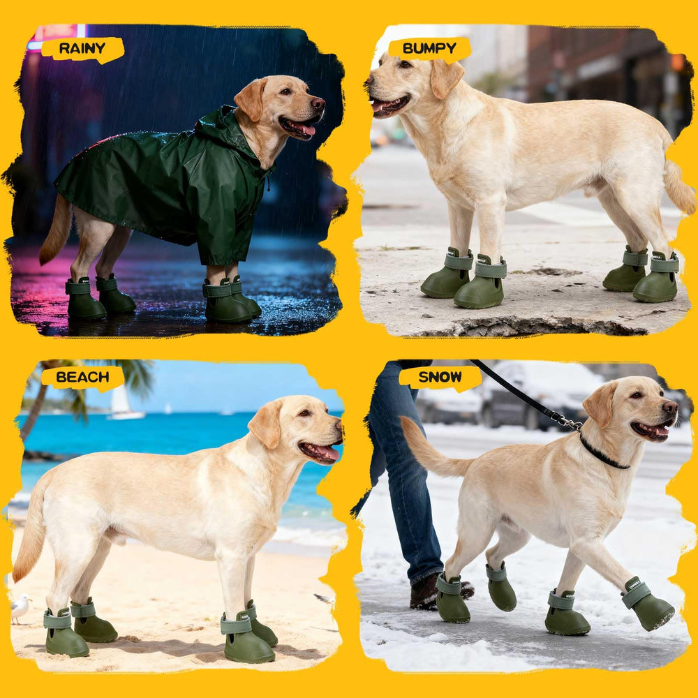 EXPAWLORER Zapatos para perro calcetines incluidos para calor adicional