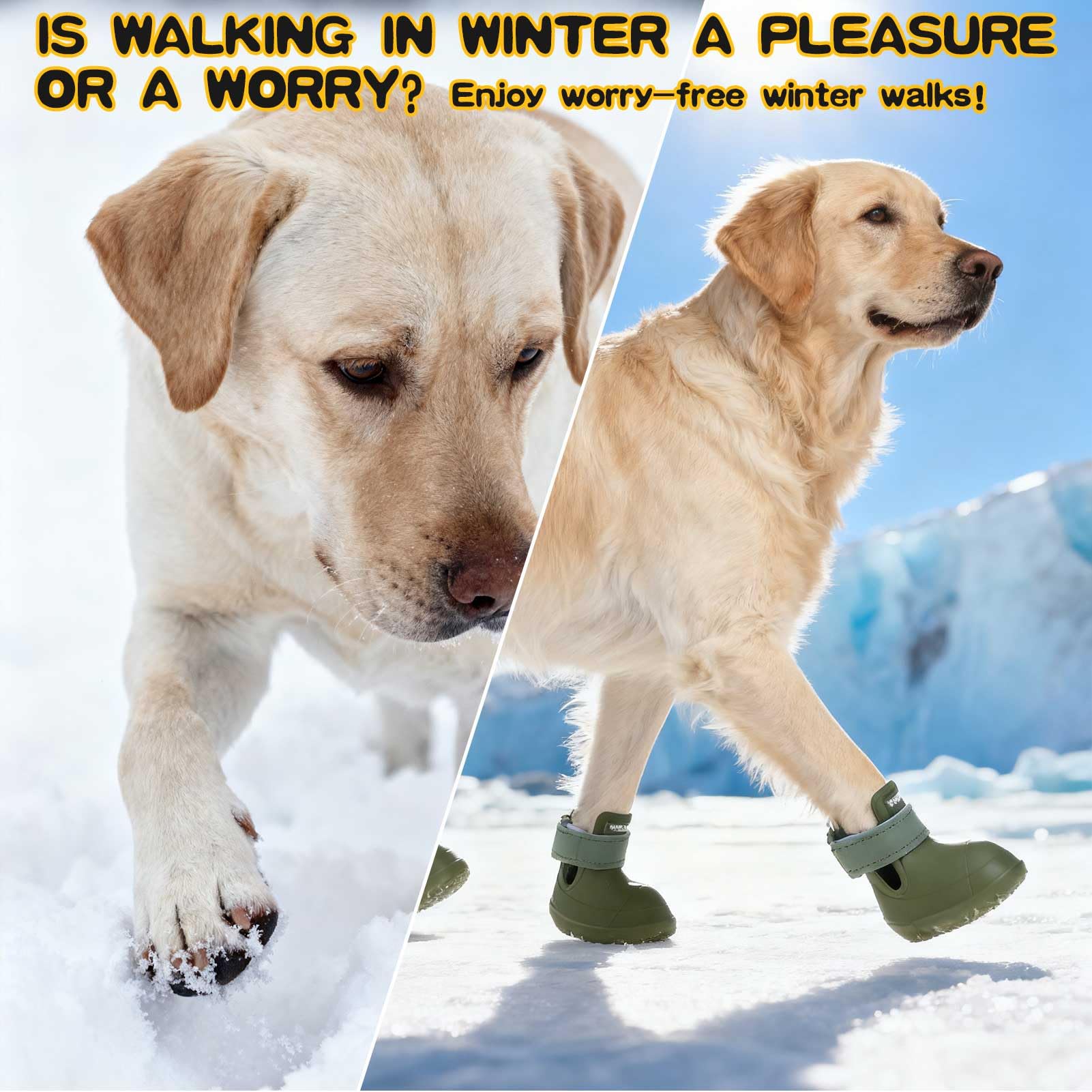 EXPAWLORER Zapatos para perro con construcción de una pieza