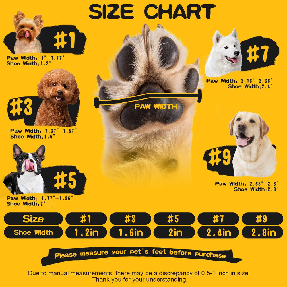 EXPAWLORER Zapatos para perro con suela de goma antideslizante