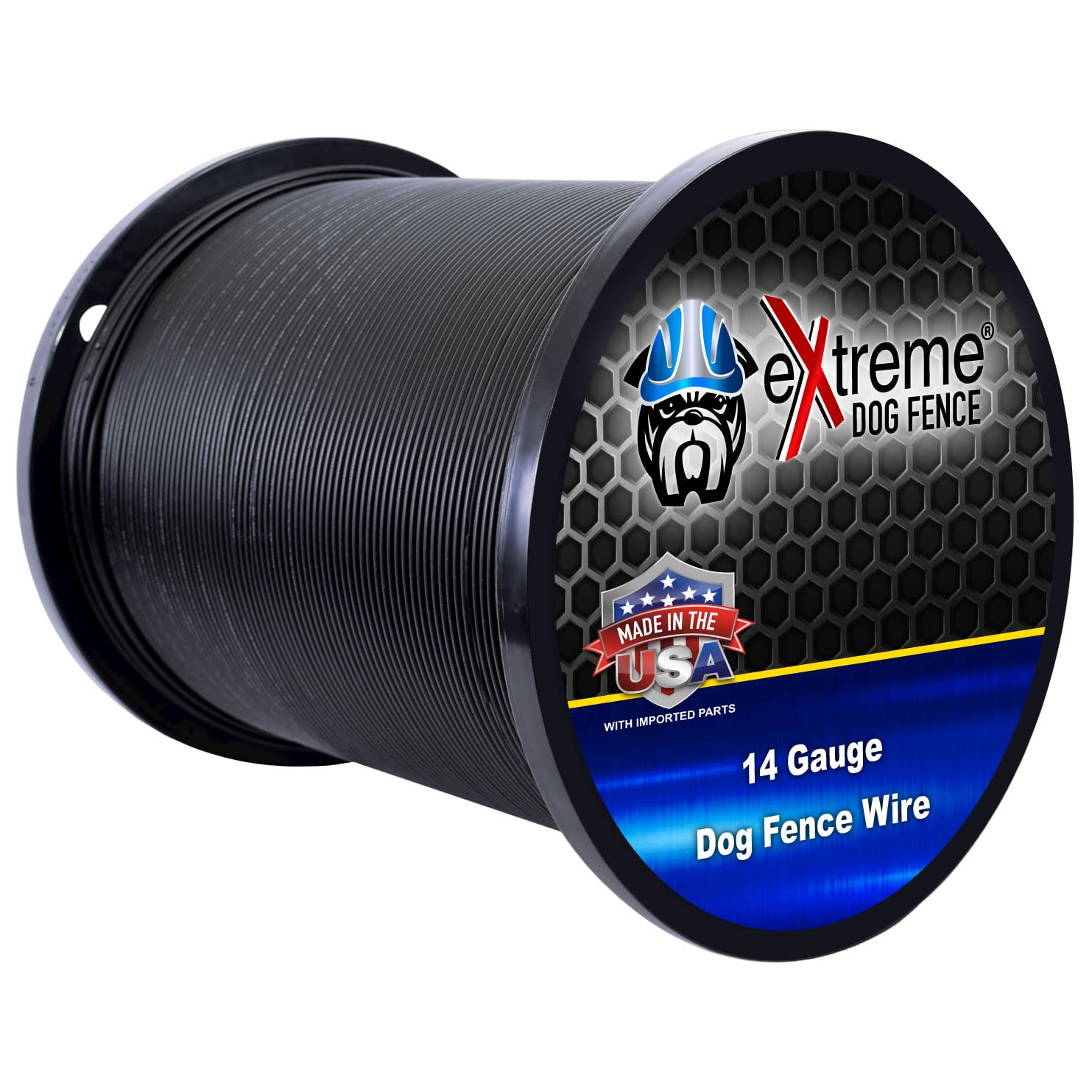 Extreme Dog Fence cable de 1000 pies para instalación continua y sin empalmes.