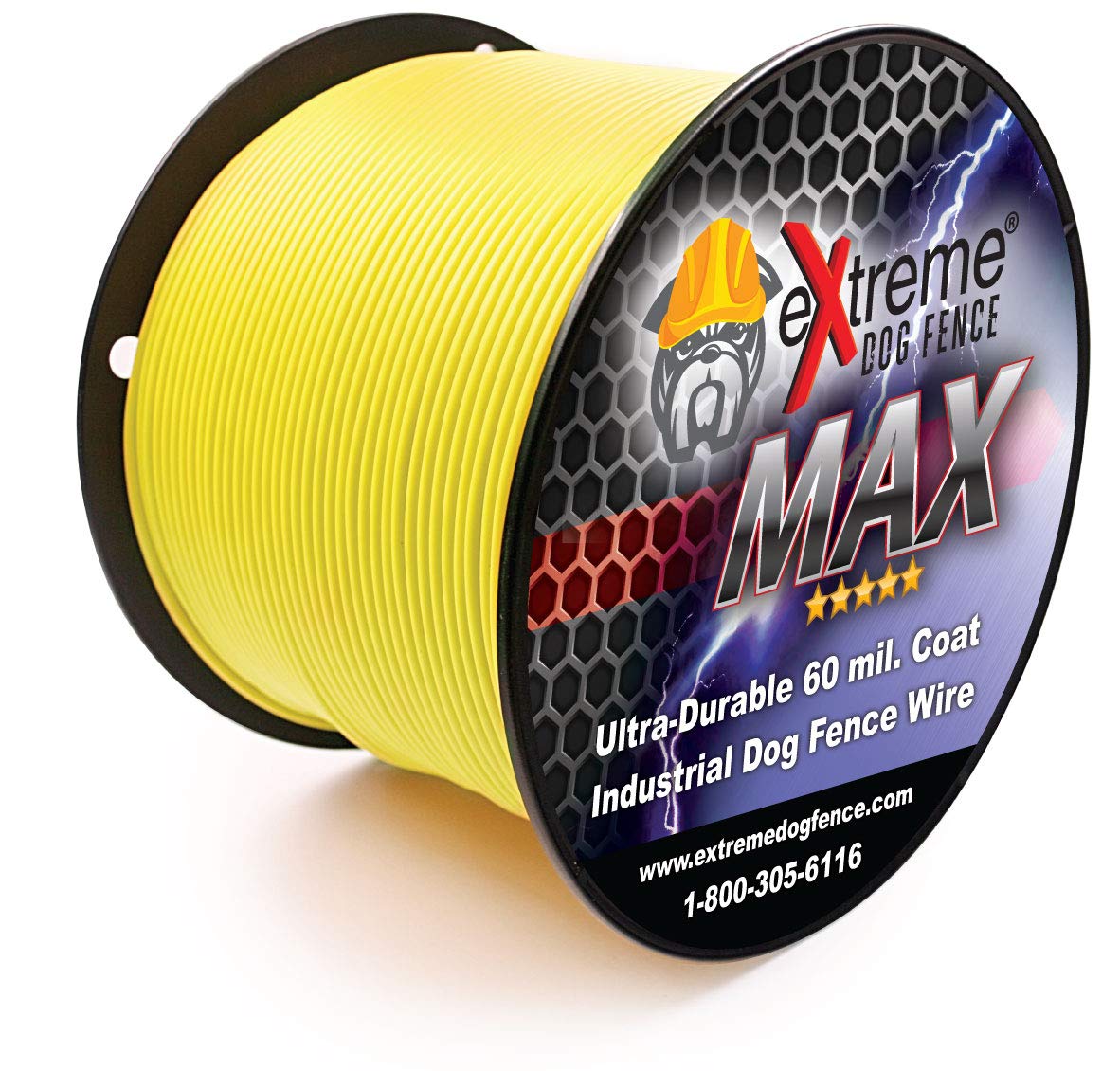 Extreme Dog Fence Max, alambre enterrado 14 calibre con recubrimiento 60 mil para perímetros duraderos.