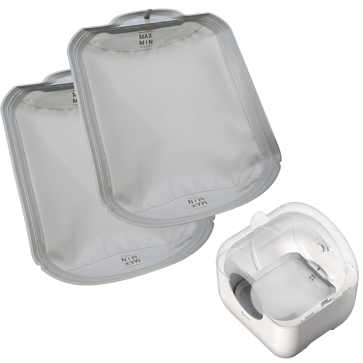 Alfombrilla Eyesun para caja de arena autolimpiante, vista frontal, facilita limpieza y reemplazo.